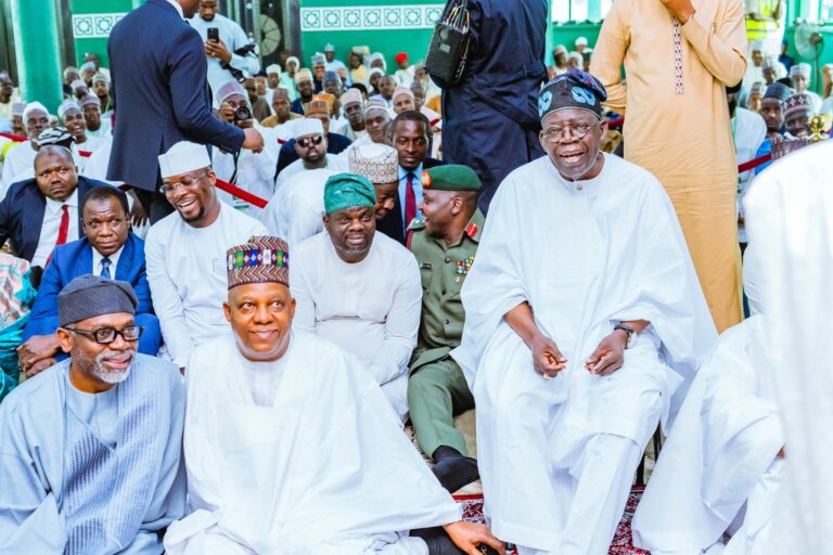 Despite reports of growing political rift, VP Shettima joins Tinubu for prayers in Abuja [PHOTOS]
